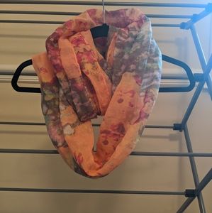 Coral infinity scarf